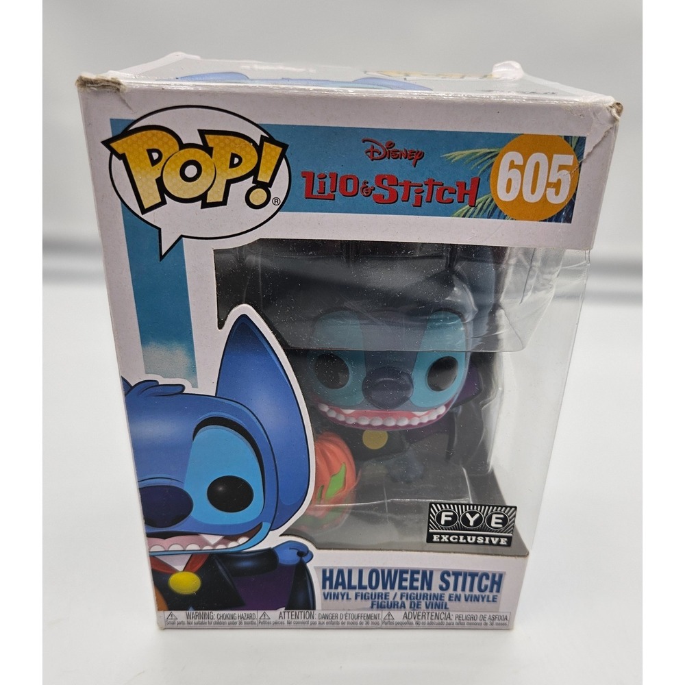 Funko Pop Disney Lilo & Stitch Halloween Stitch 605 FYE Exclusive Vampire Figure